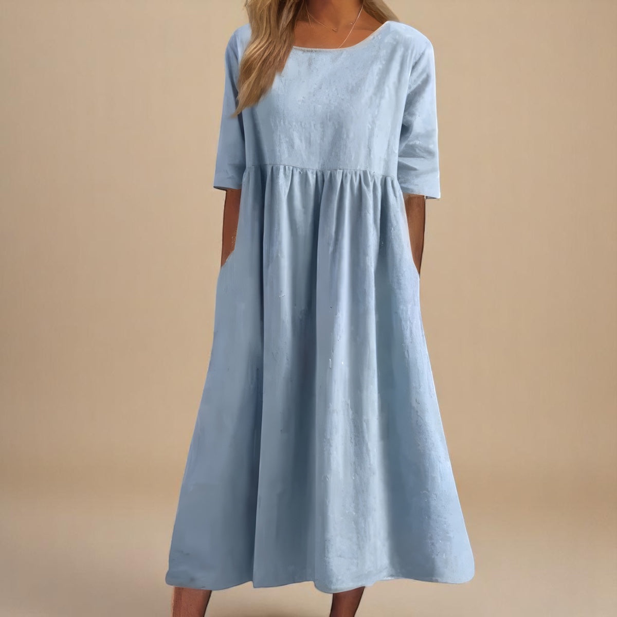 MINEA | Light Tie-Waist Dress