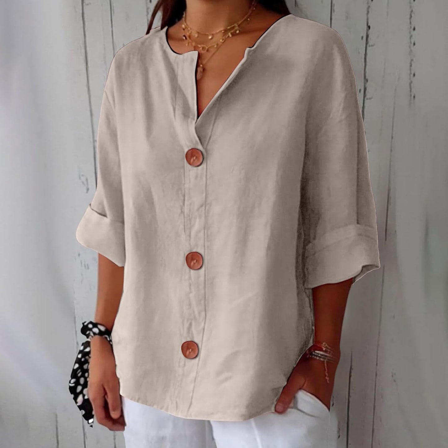CLARA | Casual Linen Blouse