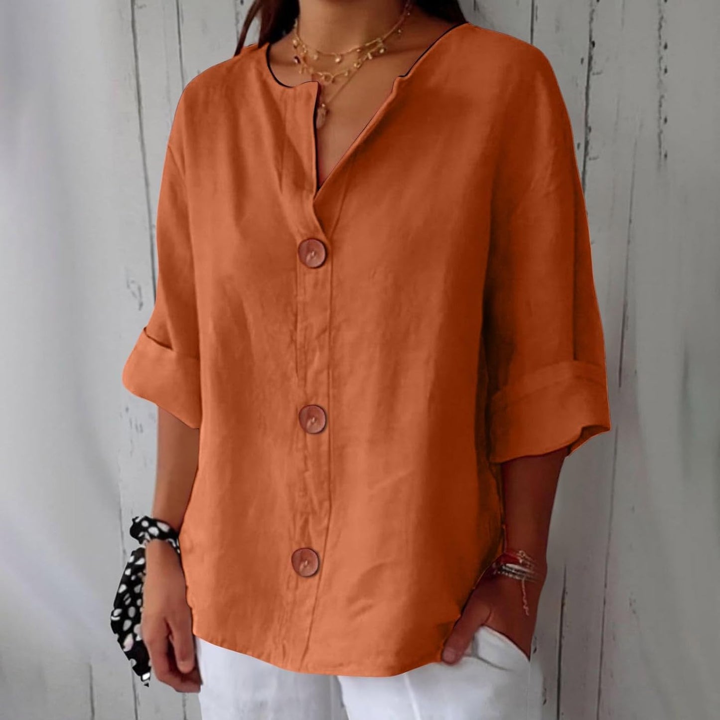 CLARA | Casual Linen Blouse