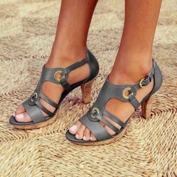 VERA | Leather Strap Sandals