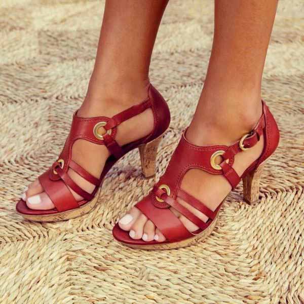 VERA | Leather Strap Sandals