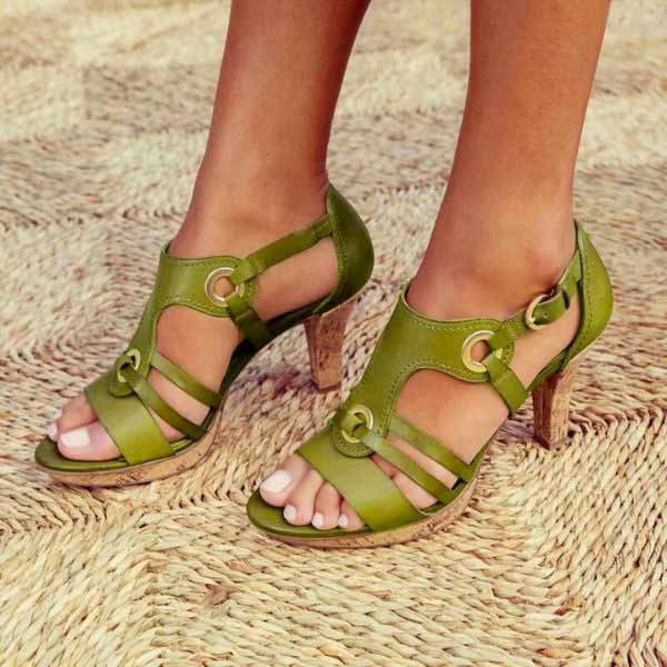 VERA | Leather Strap Sandals