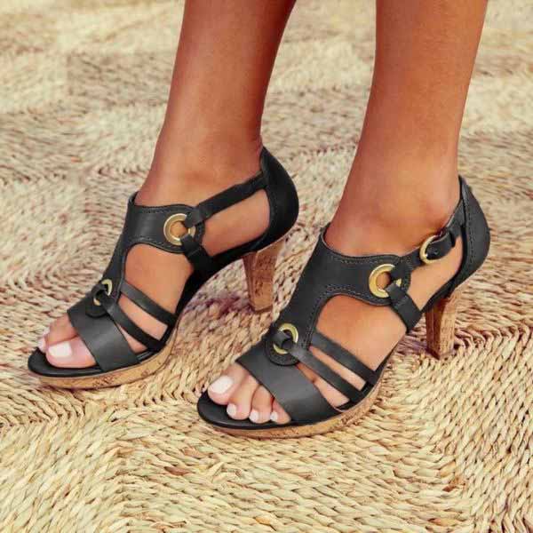 VERA | Leather Strap Sandals