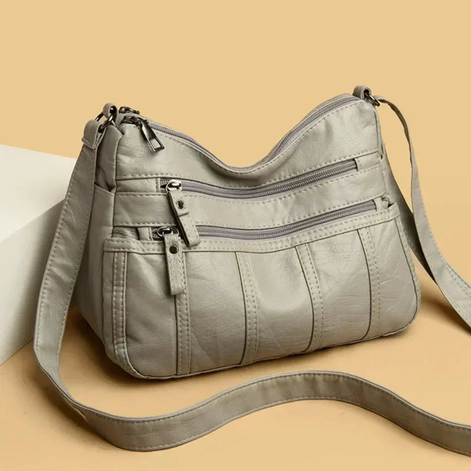 Oriana | Luxury PU Leather Multi-Layer Pocket Bag
