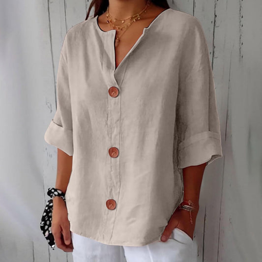 CLARA | Casual Linen Blouse