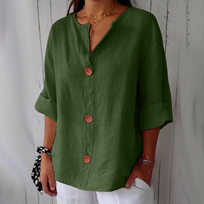 CLARA | Casual Linen Blouse