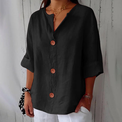 CLARA | Casual Linen Blouse