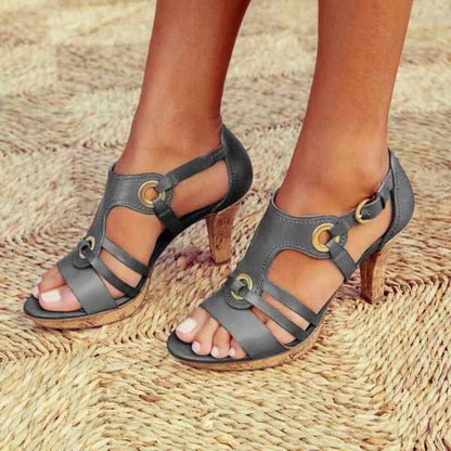 VERA | Leather Strap Sandals