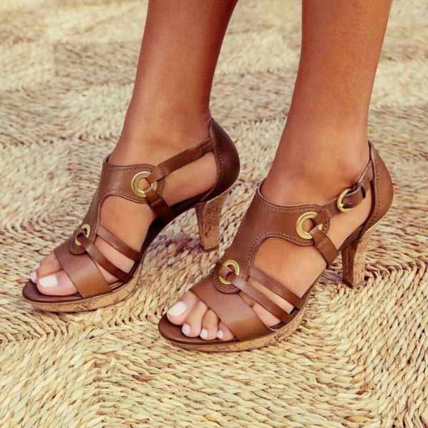 VERA | Leather Strap Sandals