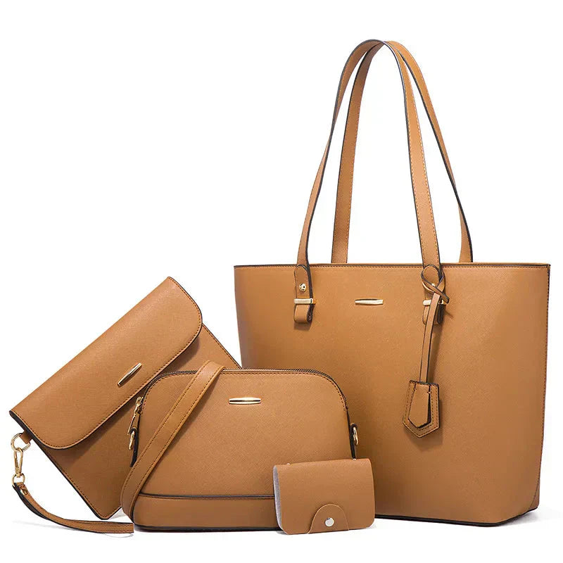 Ashby | Versatile 3-Piece Leather Handbag and Shoulder Bag Set